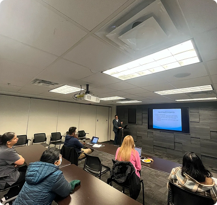 Students at an MM Dental Sedation course